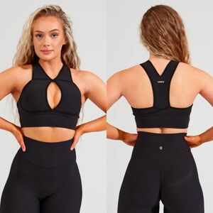 BuffBunny Sphynx Ribbed Sports Bra, XS